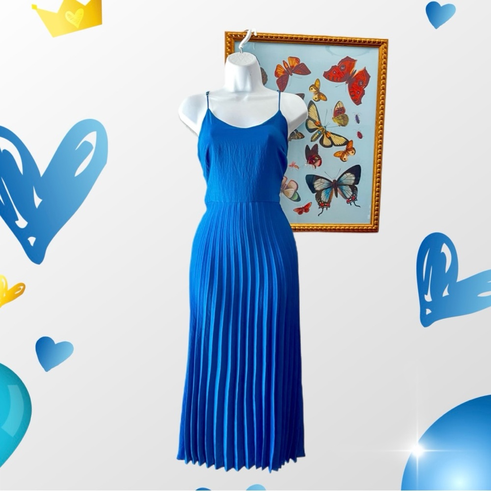 Azure Grace Pleated Dress | Rachel Zoe (M)
